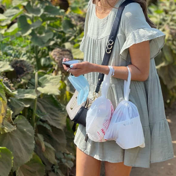 Green Ruffle Dress - Picture 2 of 2